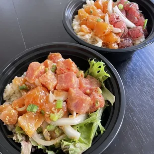 Poke bowls