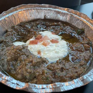 Baked eggplant dip. Excellent!!