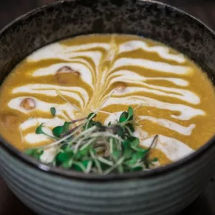 Curry butternut squash soup