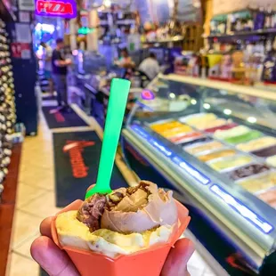 Pistachio &amp; Baci Gelato in the heart of Little Italy.. Ciao!