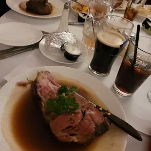 a plate of food on a table