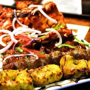 Chicken and Beef Kababs