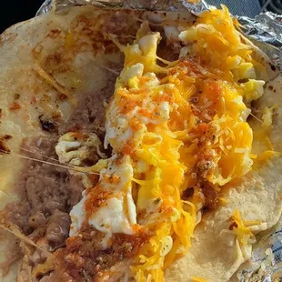 Bean egg cheese Taquito