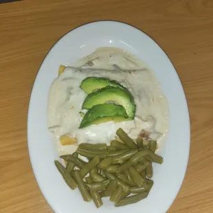 CHICKEN ALFREDO ENCHILADAS must try