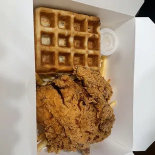 Chicken and waffle