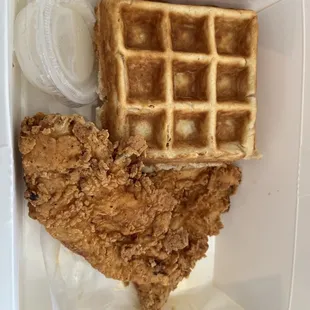 Chicken and waffles  Combo #1