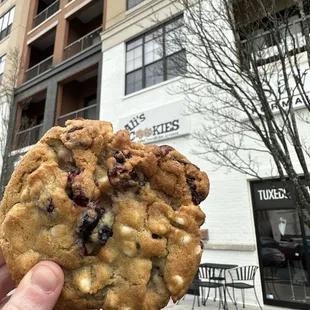 Berries and cream cookie