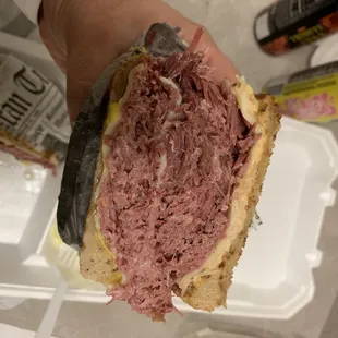 HUGE rueben Chicago style! Need two hands really