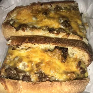 Three pics of the Philly Cheese steak. Best I have ever had. It really is stuffed! It's $13.90 out the door and filled up Wife and me.
