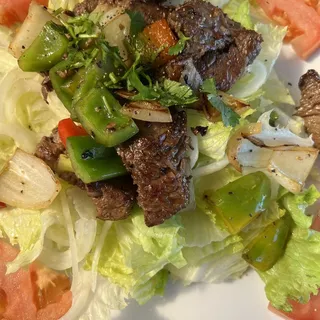Filet Mignon with Salad