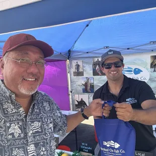 Marco and Hooked on Fish Co. Is always ready to offer advice on the best seafood for your party or special event!