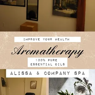 Certified Aromatherapist on staff. 15 minute sessions. Book now!