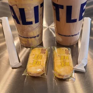 Ice Cream Milk Tea and Cake Milk Tea