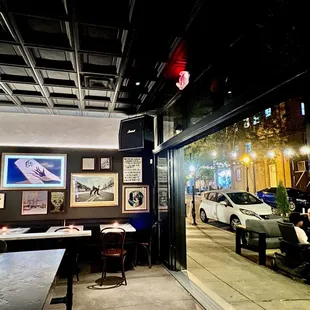 View outside from the bar