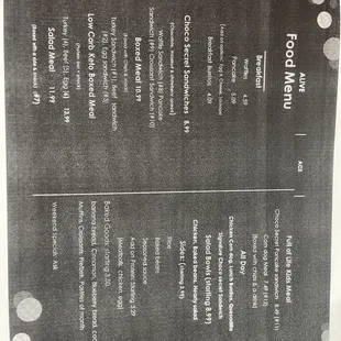 Food Menu
