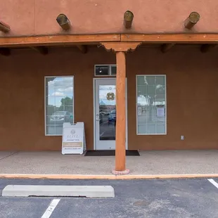 Our front door at our Studio in Homestead Village in Placitas, New Mexico.