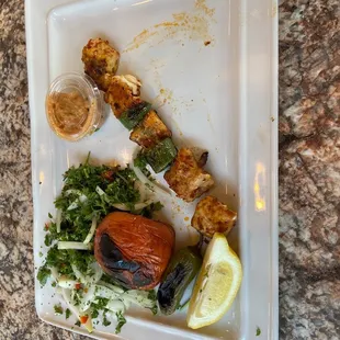 a plate of food