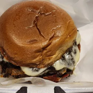 Weekly special, Truffle Burger made with real truffle Aioli. Literally the best Mushroom Swiss Burger I have ever had!