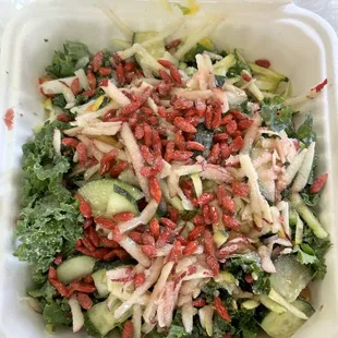 Raw Salad swapped for kale.