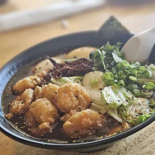 Beef Ramen with added shrimp