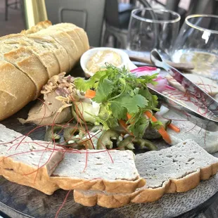 Deconstructed Bahn Mi with homemade pâté