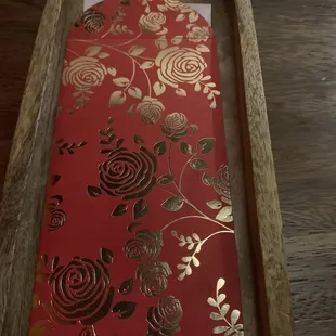 Cute envelope they put your check in