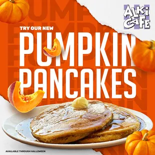 Pumpkin Pancakes! October Special