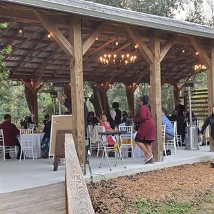 Side view from restrooms