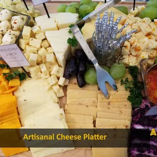 Your guests will rave about our selection of artisan cheeses!