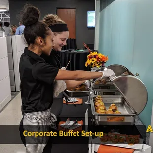Our buffet attendants keep your buffet full and clean.