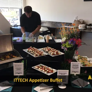 Our chefs will artistically plate your menu items for buffets.