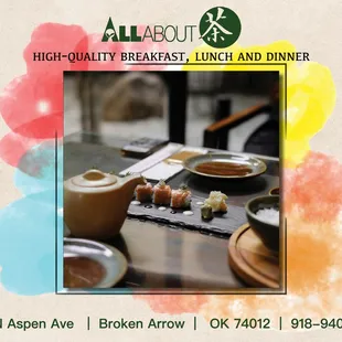 Elevate your culinary experience by savoring delectable and wholesome meals at All About Cha in Broken Arrow.