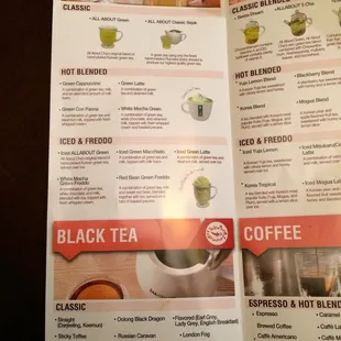 menu, sushi and sashimi