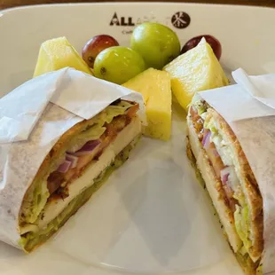 Chicken avocado croissant