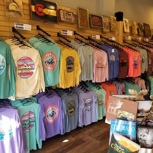 Lots of long sleeve t-shirts to choose from