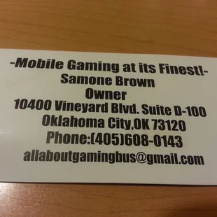 Booking info for #aagbus all about gaming!