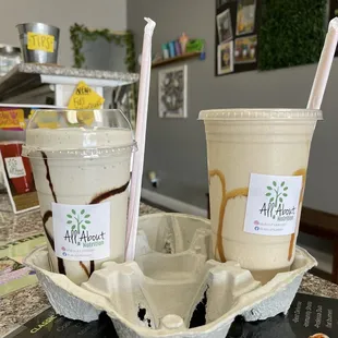 Mint Chocolate Shake &amp; Caffe Latte Shake