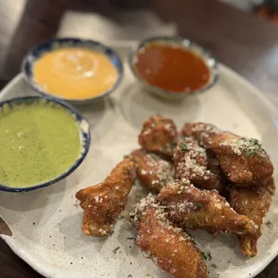 Garlic parm chicken wings