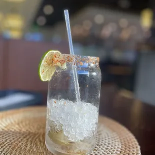 Salted lemonade with sprite