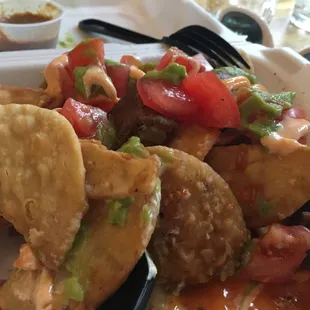 Very excited by the name of the food truck, "All About the Cheese" until I ordered nachos, which had no cheese. Literally, none. Sad irony.