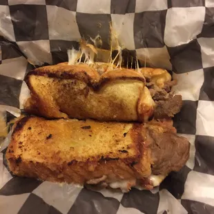Philly on Texas Toast (they were out of rolls)