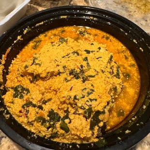 Fufu  With Egusi Soup