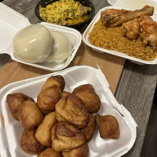 Everything was so delicious, fufu was so fresh and filling. Chicken was sesame's very well, definitely recommend to try the food here!