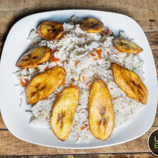 Coconut Rice With Plantain
