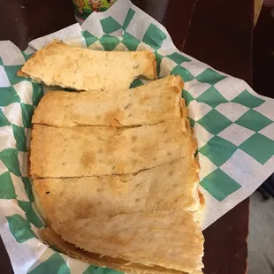 Pizzadilla was a little dry and thin