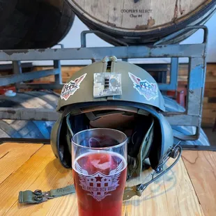 Mango Hard Seltzer w/splash of Blueberry!