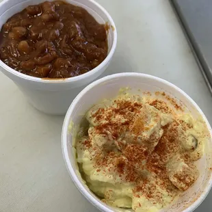 Home Made BBQ Bake Beans/ &amp; Potato Salad
