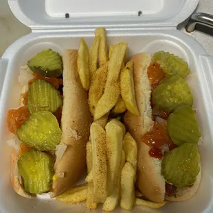 #2. Combo  Two Dawgs/ Fries/ Drink Make it your way