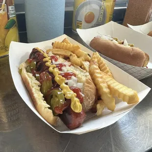 Jumbo dawg combo!  Like a little kick? Add some jalapeños