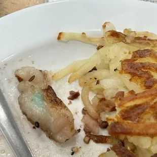 Nasty blue substance that was all in my New York strip.